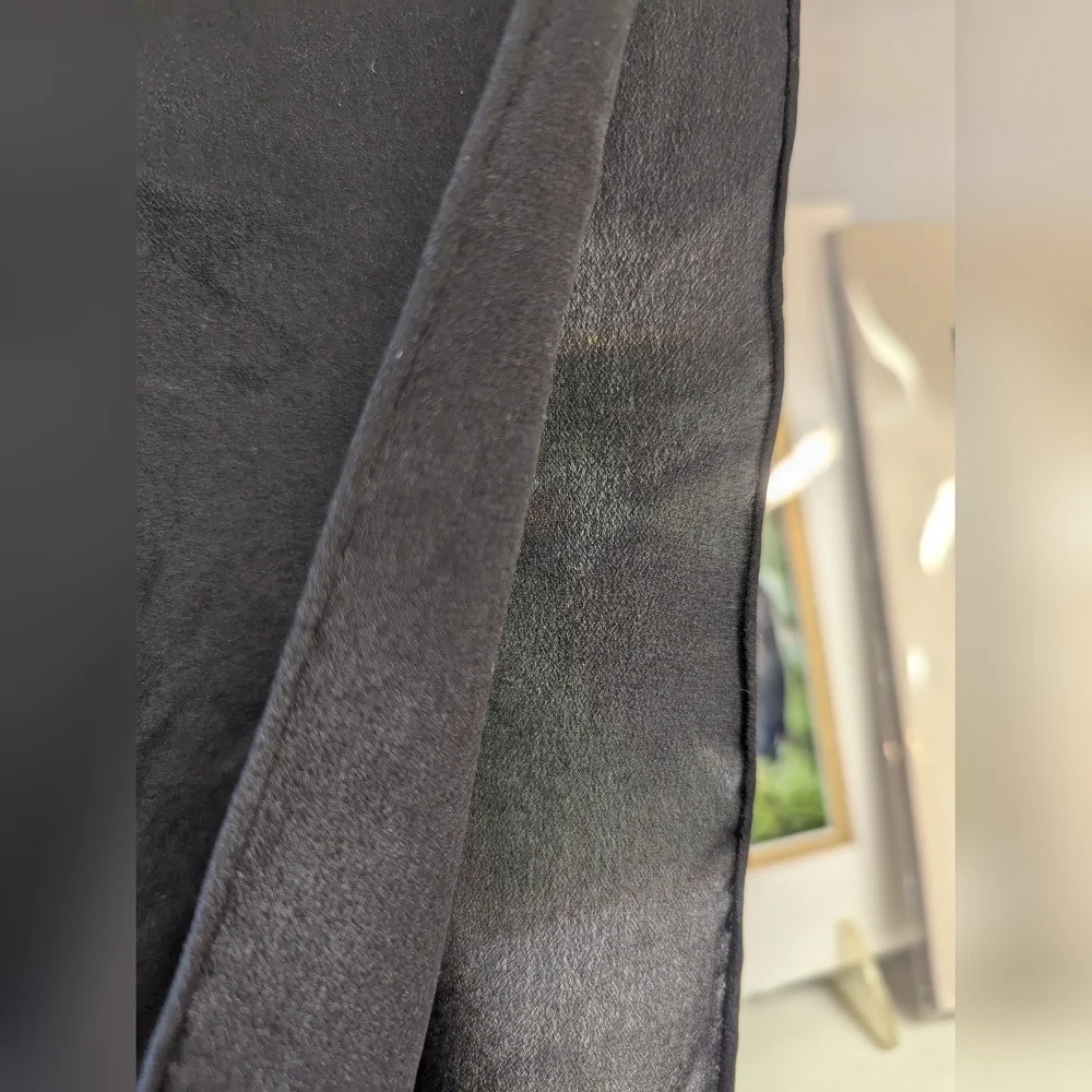 🖤 Silk Vintage Rectangle Scarf Fairy Grunge whimsigoth has pin holes